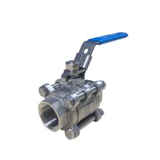 3 Piece Full Bore Ball Valve Lever Operated Screwed BSP/NPT ETG-M-3