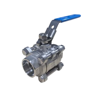 3 Piece Socket Weld Full Bore Ball Valve Lever Operated ETG-M-3SW