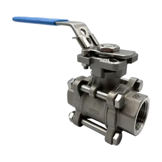 NTC KV-L30 3 Piece Full Bore Direct Mount Ball Valve Screwed BSP/NPT